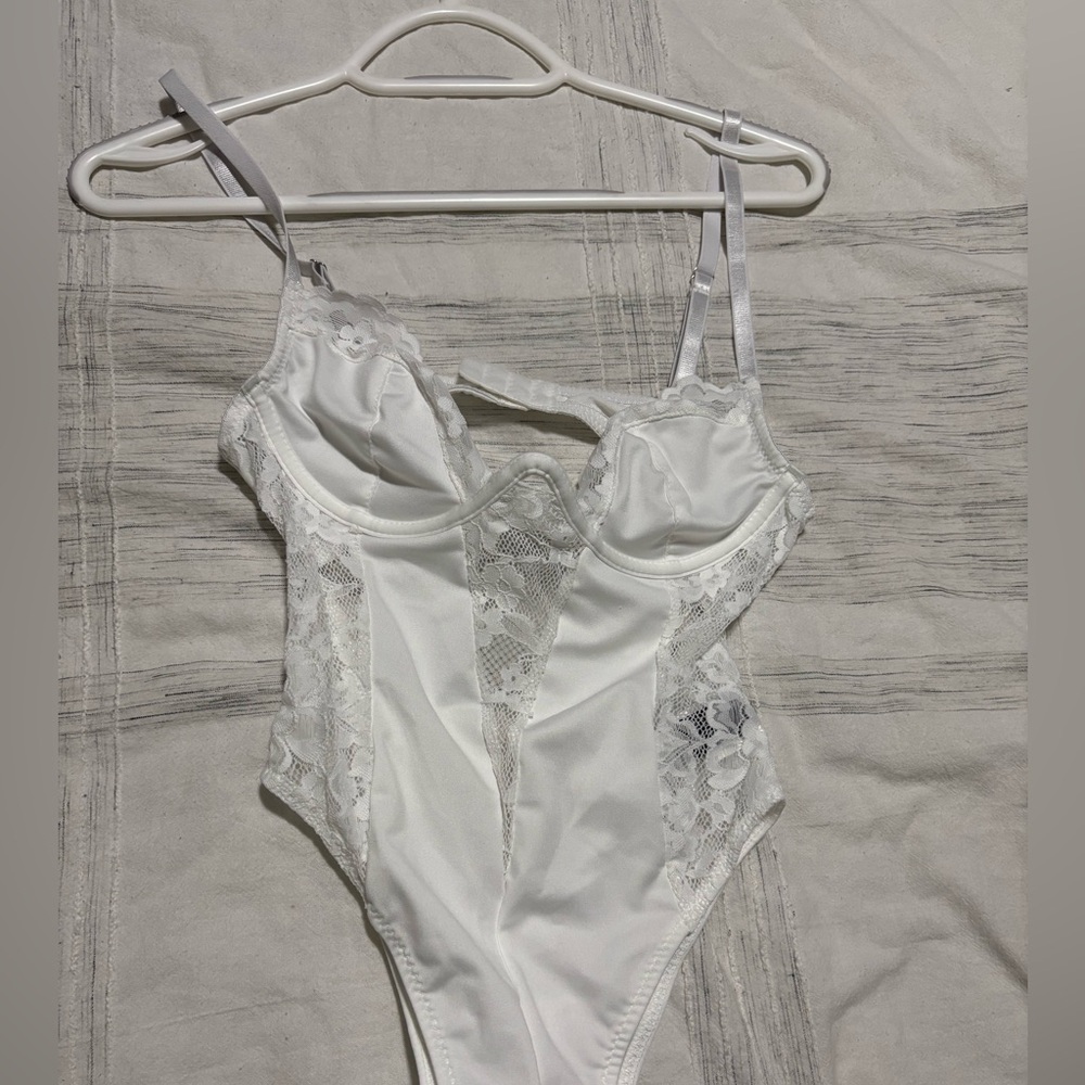 Brand New White Lace Bodysuit